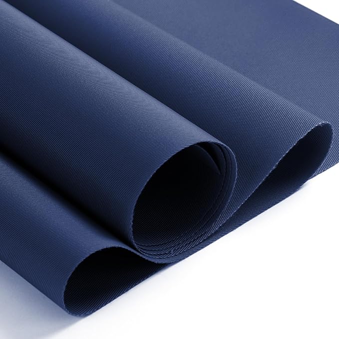 Nylon Fabric, 58" W 420D Waterproof Fabric 3 Yard Ripstop Nylon Material Outdoor Upholstery Twill Sewing Material for Patio Chair, Lining, Cushion, Purse, Tote Bag, Tarp Cover, DIY Project Navy Blue