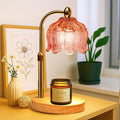 GEEZO Fragrance Candle Warmer Lamp，Electric Candle Warmer with Timer & Dimmer，Mom Christmas Birthday Gifts for Women, House Warming Gifts New Home Bedroom Decor
