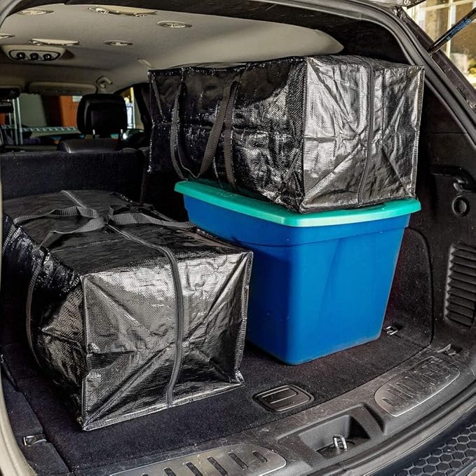 BAG-THAT! 5 Moving Bags Heavy Duty Extra Large Stronger Handles Wrap Storage Totes Zippered Reusable Packing Bags Moving Supplies Storage Boxes Storage totes Moving Boxes Packing Supplies Packing Box