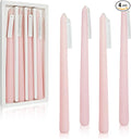Handmade Light Pink Colored Taper Candlesticks Rose Scented Taper Candles Long Lasting Burn Candles Smokeless Aromatherapy Tall Candles 10 inch Elegant for Home Decoration Wedding Party Gift