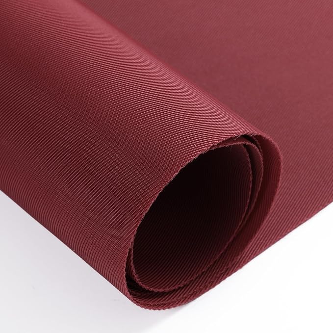 Nylon Fabric, 58" W 420D Waterproof Fabric 3 Yard Ripstop Nylon Material Outdoor Upholstery Twill Sewing Material for Patio Chair, Lining, Cushion, Purse, Tote Bag, Tent, Tarp Cover, DIY Project Red