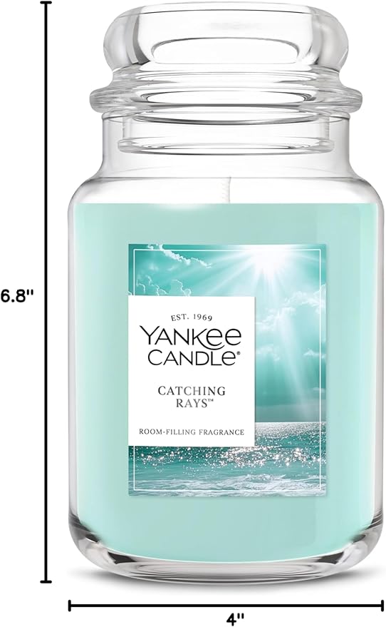 Yankee Candle Catching Rays Scented Candle, 22oz Large Jar with up to 150 Hour Burn Time, Giftable