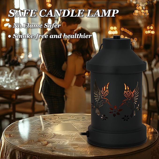 Candle Warmer Lamp Timer- Birthday Gifts for Women Mom, House Warming Gifts New Home Decor, Modern Farmhouse Decor, Hummingbird Candle Warmer Lanterns Vintage for All Jar Candles