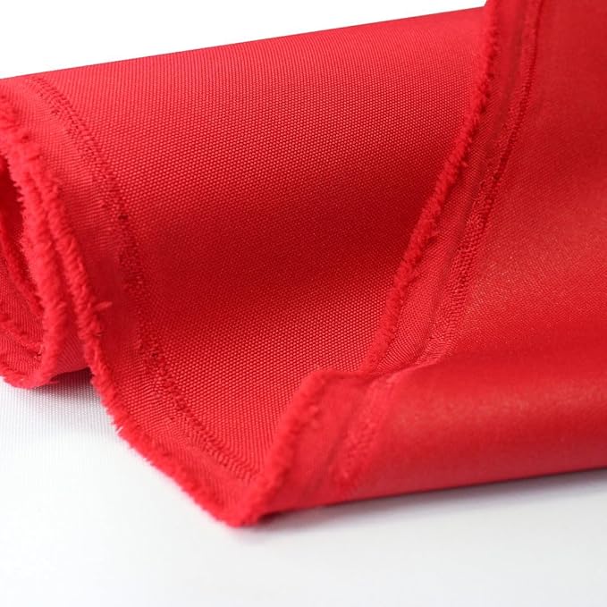 Mybecca Waterproof Canvas Marine Fabric 600 Denier Indoor/Outdoor PU Backing UV Protector Red 5 Yards