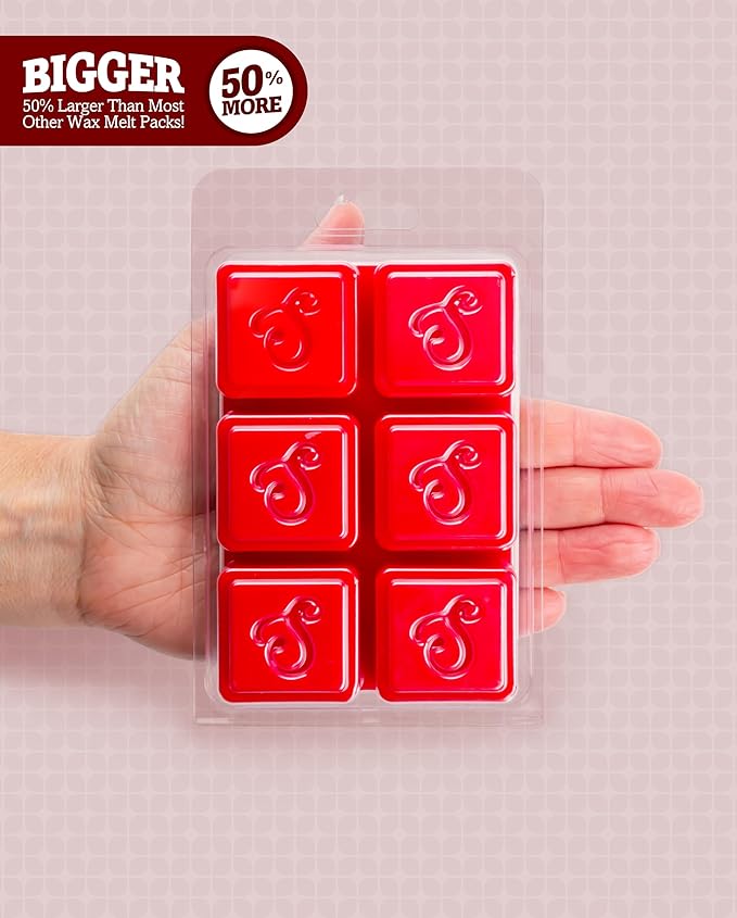 Shortie's Candle Company True Rose Wax Melts Multi Pack - Formula 117-2 Highly Scented 3 Oz. Bars (6 Oz. Total) - Made with Essential & Natural Oils - Fruit & Berry Air Freshener Cubes Collection