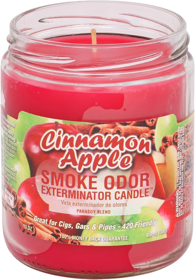 Smoke Odor Exterminator Candle Cinnamon Apple 13oz