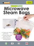 Toastabags Microwave steam (Pack of 100) Medium Bags, 21 x 16.5 x 1.75 cm