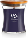 WoodWick Medium Hourglass Candle Hinoki Dahlia - Premium Soy Blend Wax Pluswick Innovation Wood Wick Made in USA