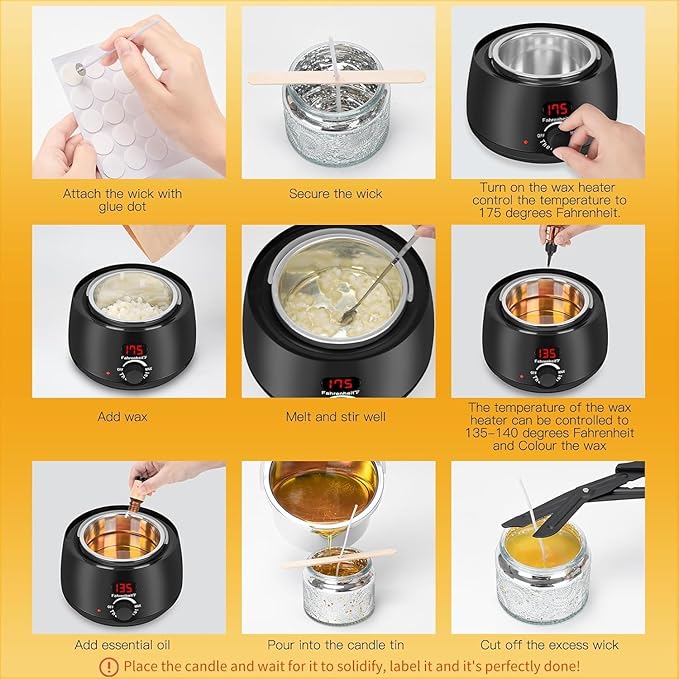 XFNMS Candle Making Kit Scented Candles Making Kit for Beginners DIY Starters