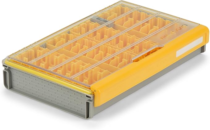 Plano Edge 3700 Lipless Box, Stores 40 Fishing Baits, with Rust-Preventive Rustrictor, Dri-Loc Watertight Seal, WaterWick, Transparent DuraView Lid, Stackable Storage for Crankbaits and More