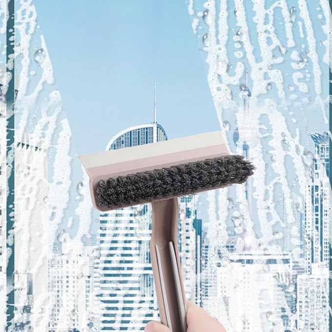 Multi-Function Rotating Crevice Cleaning Brush – No-Dead-Corners Gap Brush with Hard Bristles, Household Cleaning Tool for Kitchen, Bathroom, Windows & Tight Spaces (White*1)