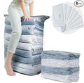 TAILI 8 Pack Vacuum Storage Bags, Jumbo Cube (31x40x15 Inch), Large Vacuum Seal Bags for Bedding, Comforters, Blankets, Clothing, Closet Space Saving, Clear