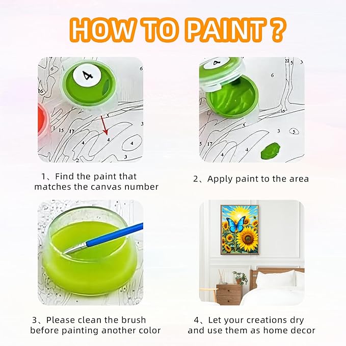 QZOTRXI Christmas Paint by Numbers Kit for Adults, Happy Santa Claus Paint by Number Kits on Canvas,Acrylic Christmas Paint by Number for Home Decor UNFRAMED 20x16 inch