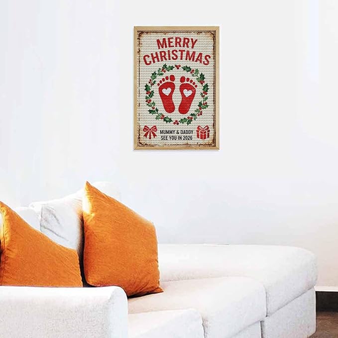 AIVKIEJK Diamond Painting Kits for Adults - Merry Christmas Painting DIY 5D Full Drill Diamond Dots Paintings with Diamonds Gem Art and Crafts Home Decor 8"x12"