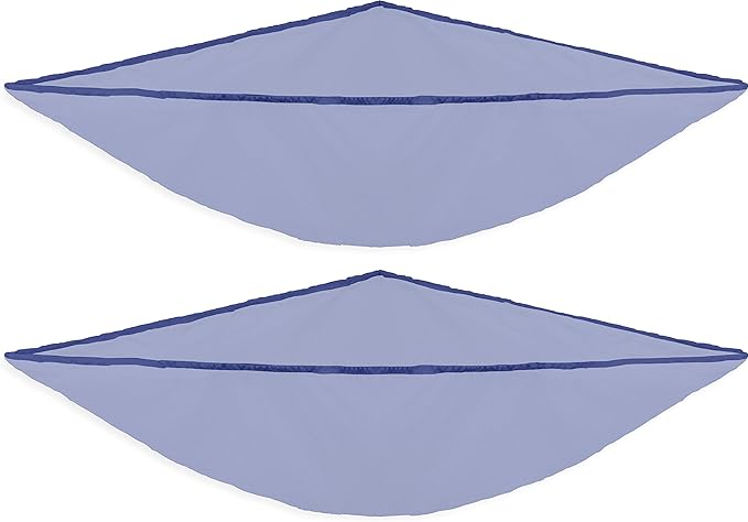 Simple Houseware 2 Pack Stuffed Animal Toy Hammock Net, Corner Wall Storage for Kids Room, Dark Blue