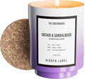 Orchid Sandalwood Scented Candle, 12oz Natural Soy Wax, 75Hours Long Lasting,Clean Burn, Pretty Aromatherapy Candle for Home Scented,Stress Relief, Meditation, Yoga & Relaxation