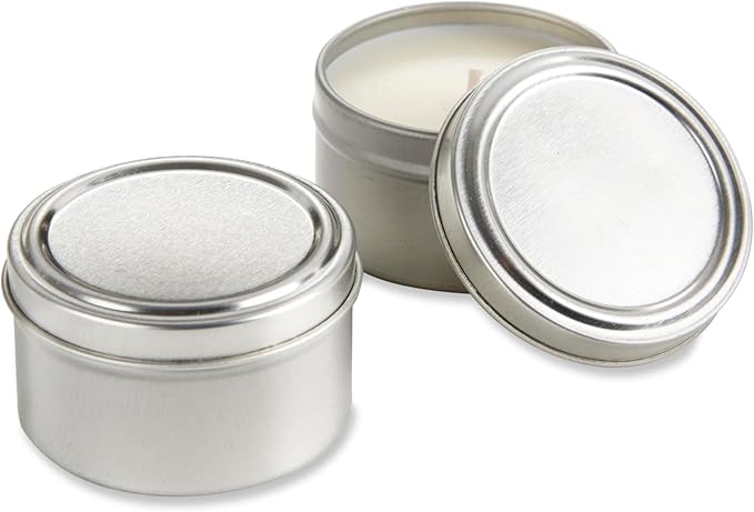 Kate Aspen Travel Size Vanilla Scented Candle Tins With Lids - Mini Candles Bulk - Wedding Favors for Guests, Bridal Shower Gifts, Party Favors Adults, Bridesmaids Gifts