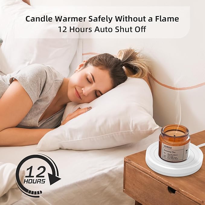 Smart Coffee Mug Warmer Candle Warmer Plate Safely Releases Scents Without a Flame Used as Candle Jar Warmer, Mug Warmer Cup Warmer Tea Warmer Desk Home Office
