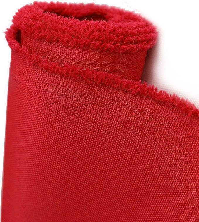 Foreate Waterproof Canvas Fabric by The Yard 600D Upholstery Fabric for Chairs 58" Wide Indoor Outdoor Water Resistant Canvas Polyester Material Sewing DIY Cloth, 3 Yards Red