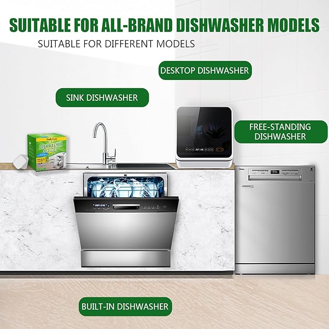 Finally Fresh Dishwasher Cleaner Tablets, 12 Count