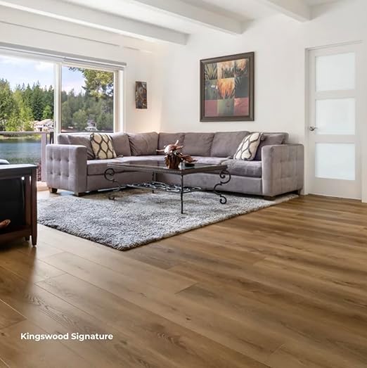 Flooret Luxury Vinyl Plank Flooring Medium Brown Bestsellers Sample Kit | 6 Pieces of 12" Cut Samples from Real Planks | DIY Click Installation, 40 Mil Wear Layer, Waterproof and Scratch Resistant LVP