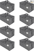 VENO 8 Pack Heavy Duty Moving Bags with Backpack Straps, Zippers & Handles, Extra Large Packing Bags for College Dorm Essentials, Moving Supplies Alternative to Cardboard Moving Boxes