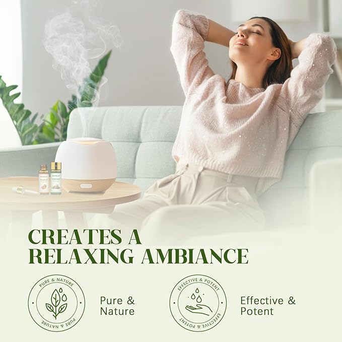 Essential Oils Set - 24 Pcs Essential Oil Kit for Diffuser, Aromatherapy, Massage, Skin Care, Soap & Candle Making - Premium Aromatherapy Diffuser Oils Set