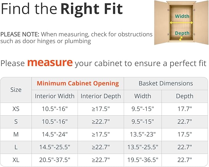 Expandable Pull Out Drawers for Cabinets, Kitchen Cabinet Slide Out Shelves, Adjustable Roll Out Drawers, X-Large 2 Pack