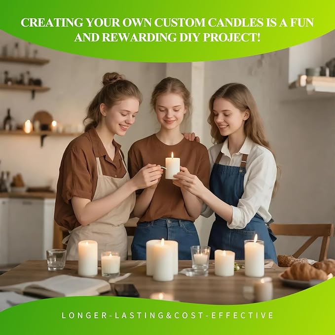 1.5LB Soy Wax for Candle Making – Natural Wax Supplies for DIY Candles, Container & Tealight Craft Use, Easy Melt and Smooth Finish, Strong Scent Lock, Non-Toxic & Beginner-Friendly (660G / 24 OZ)