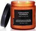 M&SENSE Ceylon Cinnamon Pumpkin Scented Candles for Home, 70 Hours Long Lasting Slow Burning 11.6oz Soy Natural Candle for Easter Holiday Birthday Gifts