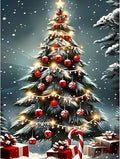 DOMROM Christmas Diamond Painting Kits, Santa Claus and Deer 5D Diamond Art Kits,Gem Art Painting with Diamonds Dots, Arts and Crafts for Beginners Adult Wall Decor 12 x 16inch