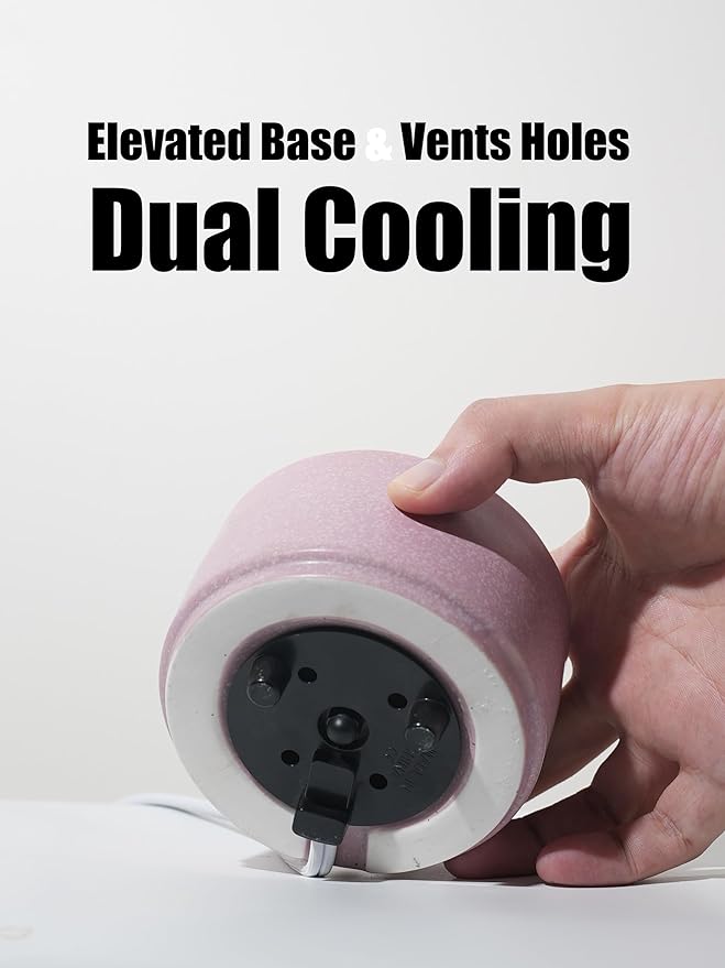 Ceramic Electric Wax Melt Warmer & Cube Oil Melter Cute Small Warmers Aromatherapy for Home Decorative Burner Melts Scented Candle Tart Scent Warm Fragrance (Light Purple)