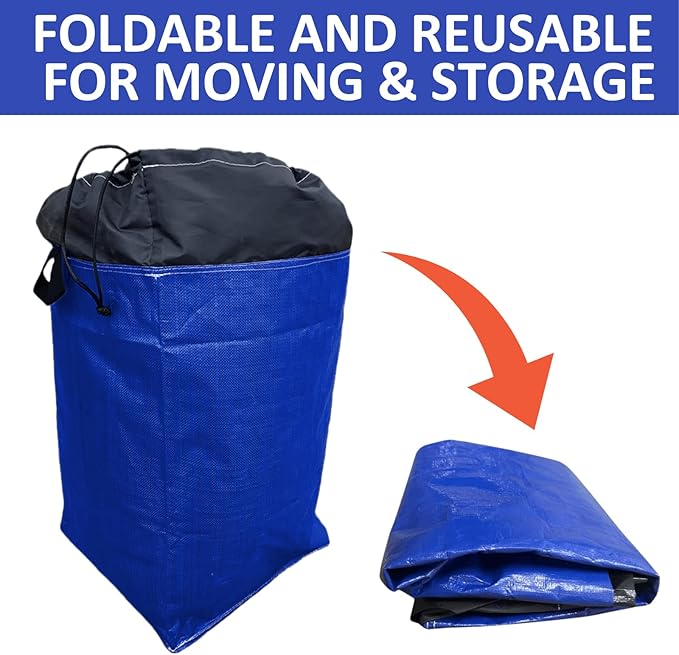 66 Gallon Moving Bags Heavy Duty Extra Large, XL Heavy Duty Extra Large Moving Bags, Storage Totes Packing Moving Boxes Supplies for College