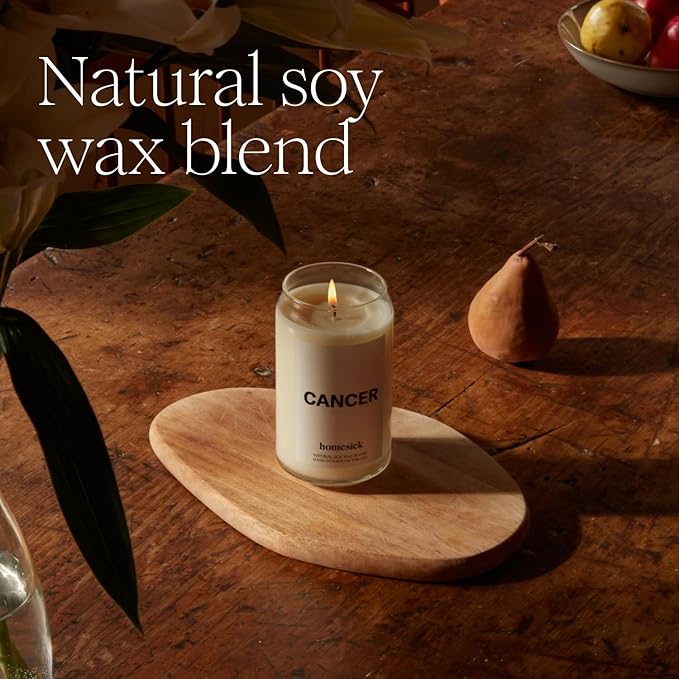 Homesick Scented Candles for Home (New Home) - 13.75 oz Long-Lasting Soy Wax Blend Jar Candle for Housewarming, 60-80 Hours Burn Time - Notes of Jasmine, Cedarwood, Lime, Sandalwood, Oakmoss & Musk