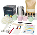 Aroparc Complete Candle Making Kit for Adults, Complete Candle DIY for Beginner - Soy Wax, Scent, Pouring Pot, Wicks and Stickers, Tins, and More