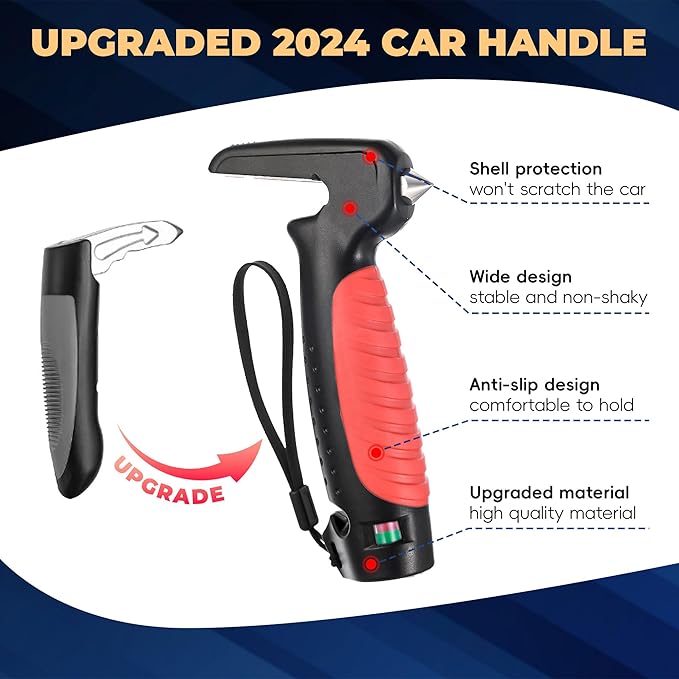 4 in 1 Car Handle Assist for Elderly Car Door Handle - Multifunction Car Transfer Aid - Help Elderly Get Out of Car, Auto Cane Portable Vehicle Support Handle for Seniors, Handicapped, Max 450 Pounds