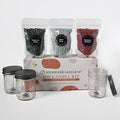 Milkhouse Candle Company Winter DIY Candle Kit - Farmhouse Christmas | Fresh Cut Fraser | Silver Birch Scented Wax Beads - 3 Bags of Scented Beads & 3 Wicked Jars with Lids, Made in the USA