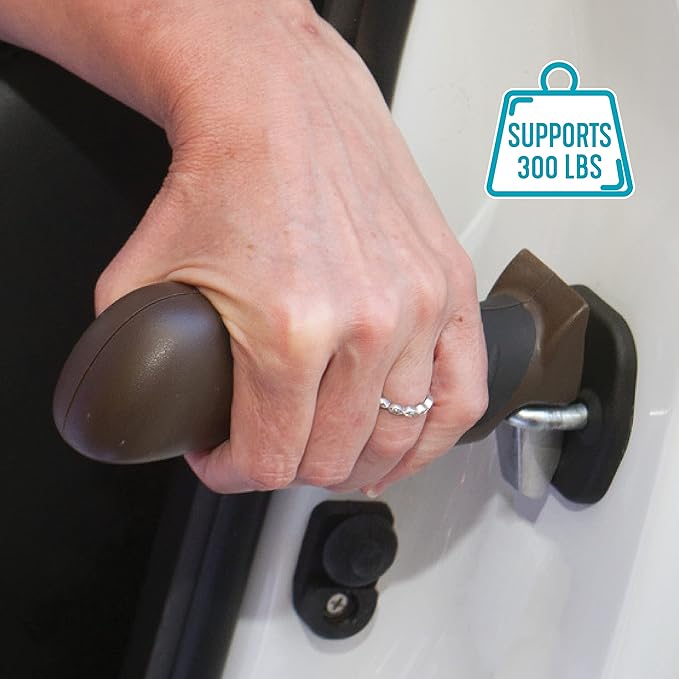 Able Life Auto Assist Grab Bar, Portable Vehicle Support Handle for Standing Assistance, Ergonomic Cane with Built-in Key Compartment for Adults, Seniors, and Elderly