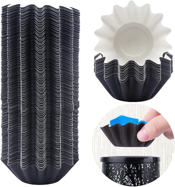 FANDOL Wax Melt Warmer Liners Reusable & Leakproof Candle Warmer Liners Wax Tray for Scented Wax,Electric Wax Warmers, Plug in Warmers, Candle Warmer,Wax Melter and Wax Burner(Black 100pcs)