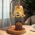 WarmEmbrace Candle Warmer Lamp with Timer Dimmable Light & Adjustable Height, Birthday Gifts for Women Mom Girl,House Warming Gift New Home Decor,Wax Melting Warmer for Jar Candles with 2 Bulbs/Gold
