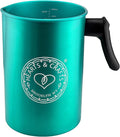 Hearts & Crafts Candle Pots, 64oz. Aluminum Candle Pouring Pitcher - Candle Making Pouring Pot for 4lb. Melted Wax, Teal Color - Best for Candles, Arts & Crafts, and More