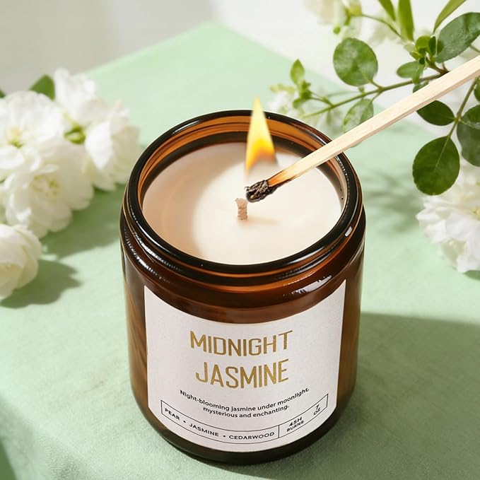 Candles for Home Scented - 42oz Soy Wax Candles Non Toxic, Spring Scented Candles with Lavender, Coconut, Jasmine, Sage, Lilac Blossoms, Sweet Pea - Candle Gift Set for Women, Galentines & Birthday