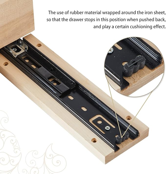 Kitchen Cabinet Organizer, Fully Assembled Drawer Wood Pull Out Tray Drawer Box Cabinet Slide Out Shelve, Wooden Pull-Out Shelf (W12''×D10''×H3'')