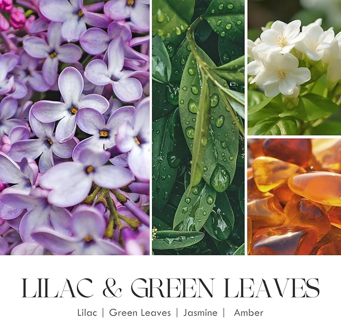 AOOVOO Hello Spring Candles - 9 oz Lilac Scented Candles, Aromatherapy Candle, Soy Candle for Home Scented