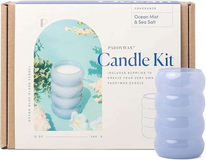 Paddywax Candle Making Kit, 12-Ounce, Ocean Mist & Sea Salt