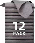 12 Pack Thickened Magic Cleaning Cloths, 30x30cm Reusable Microfiber Cleaning Rags, Lint-Free Streak-Free Cloth for Windows, Glass, Mirrors, Kitchen, Car