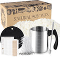 Wfmolcand Candle Making Kits for Adults,Beginner,Kids, Soy Wax, Making Supplies Include 5 LB Soy Wax Flakes, 100 Candle Wick, Centering Devices, Melting Pot