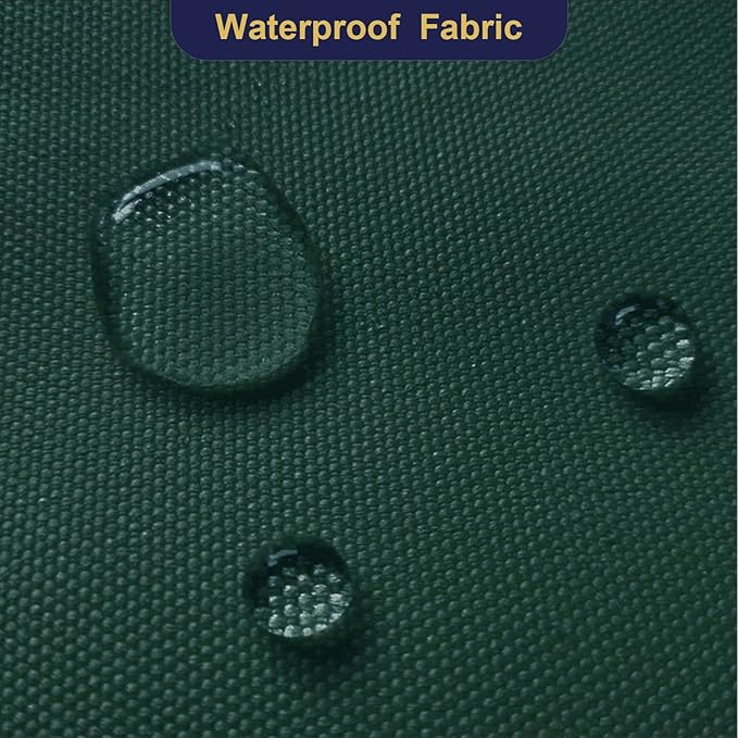 Foreate Waterproof Canvas Fabric by The Yard 600D Upholstery Fabric for Chairs 58" Wide Indoor Outdoor Water Resistant Canvas Polyester Material Sewing DIY Cloth, 15 Yards Green