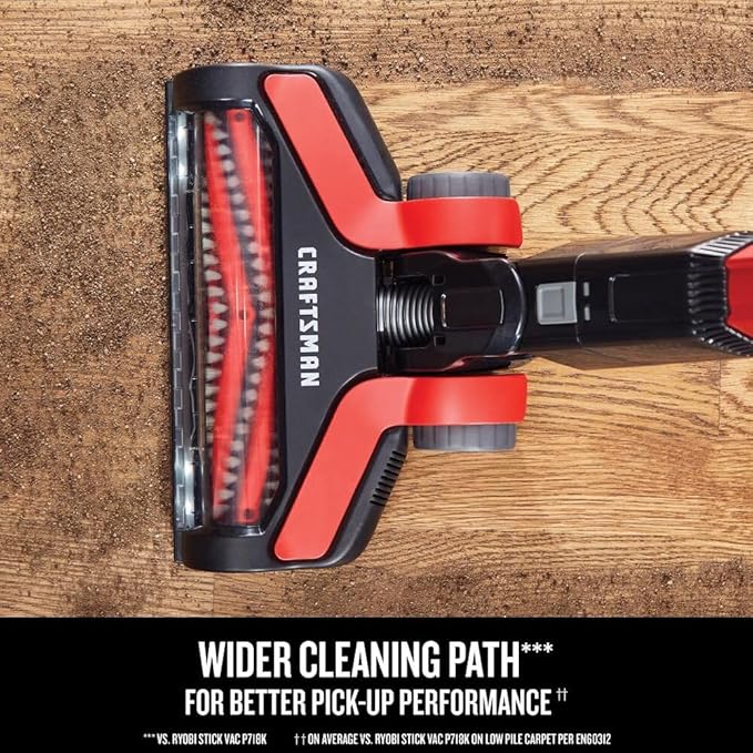CRAFTSMAN V20 Cordless Stick Vacuum Kit, Removable Battery Included (CMCVS001D1)