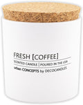 Urban Concepts by DECOCANDLES - Fresh Coffee - Smells Like Fresh Brewed Coffee - Highly Scented Soy Candle - Long Lasting - Hand Poured in USA (9 Oz. Cork)